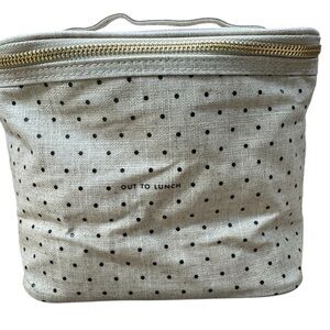 KATE SPADE OUT TO LUNCH INSULATED BAG WITH ZIP CLOSE EUC